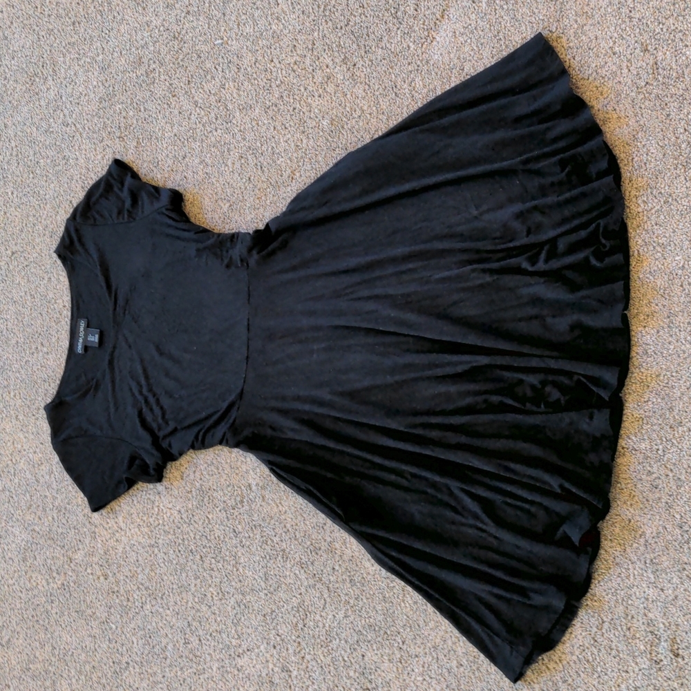 Fit And Flare Black Knit Dress